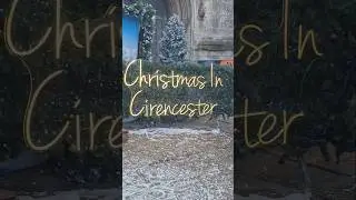 Christmas in Cirencester Market Place #Cirencester #town #market #Place #snow #christmas #festival