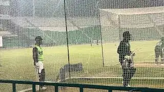 King Babar Azam top class batting practice in Lahore Qadaddi stadium @Sportsinsider57 