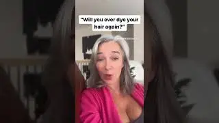 Best hair decision I ever made! #ditchthedye #naturallysilver #greyhairtransition
