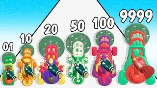 Machine Gun Rush - Level Up Gun Max Level ASMR Satisfying Gameplay Walkthrough PRO Mobile Game