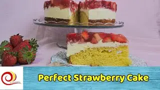 Strawberry and Cream Cake with Olive Oil Batter