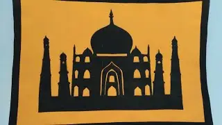 How to make Tajmahal ❤️ #EasyTajmahalcraft #MyCrazyArt  SymmetryArt