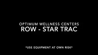 How to use Star Trac Row machine  English