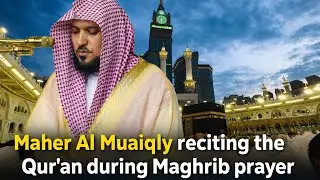 Maher Al Muaiqly reciting the Qur’an during Maghrib prayer 🕋 #quran #muaiqly #baitullah