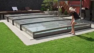 TRENDline - flache Poolabdeckung aus dem Hause obru