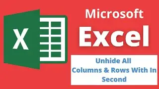 Unhide all Columns and Rows in Microsoft excel within a second #shorts