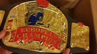 An incredibly rare amazing condition WWE Championship title belt from a lot of 6 wrestling belts