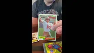 Joe Montana 1981 Topps Rookie Card - Pack Break