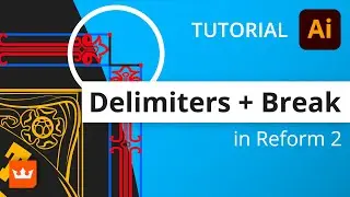 Delimiters + Break in Reprofile - Reform Plugins for Adobe Illustrator