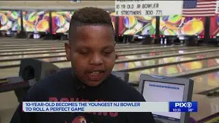 10-year-old boy becomes the youngest NJ bowler to roll a perfect game
