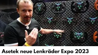 Asetek neue Lenkräder + LED Features [Simracingexpo 2023]
