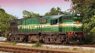 WDG3A Diesel Locomotive Acceleration || Indian Railways, Engine Chugging Sound
