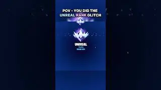 POV - YOU DID THE UNREAL RANK GLITCH IN FORTNITE REMIX 2 😳 #shorts #fortnite #gaming