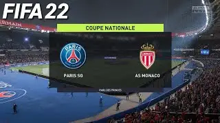 FIFA 22 - Paris SG vs vs AS Monaco - Coupe Nationale Final | PS4 Full Match