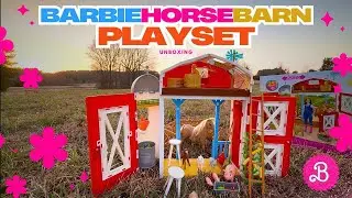 Unboxing the Barbie Horse Barn Playset: 25+ Accessories & 11 Adorable Animals!