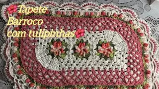 🌷Tapete barroco Flores e tulipa lindo na #prontaentregacomconesaberto