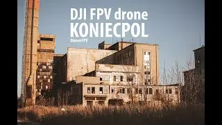 Burned fibre board plant in Koniecpol | Casual flight | DJI FPV drone
