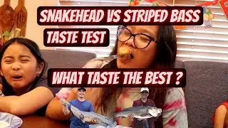 Snakehead vs Striped Bass Taste Test.  Which One Tastes The Best?