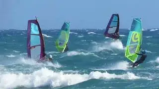 Windsurfing in Larnaca Kiti Raw Footage (extended)
