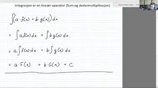 Integrasjon 2   Regneregler for ubestemte integral