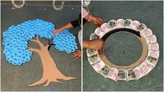 Superb paper tree wall decor idea _ Reusing waste paper cups DIY _ Room decoration