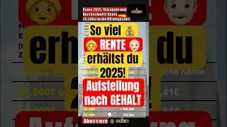 💡 So berechnet sich deine Rente 2025 wirklich &ndash; &uuml;berraschendes Ergebnis!
