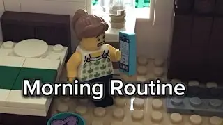 Morning Routine of a Lego mini-figure | #lego #stopmotion #morning #legostopmotion