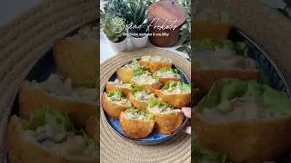 Ramadan series Ep-10 Bread pockets with creamy chicken mushroom & corn filling perfect for Iftar ✨