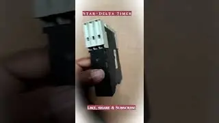 |Star-Delta Timer|Timer|#electricalengineering #subscribe #electrician #wiring #panelwiring #control