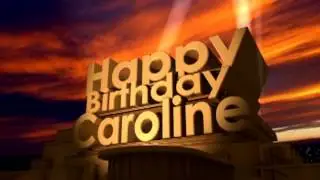 Happy Birthday Caroline