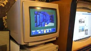 Wolfeinstein 3D on 286 PC (2MB RAM, Soundblaster 1.5. compatible sound card)