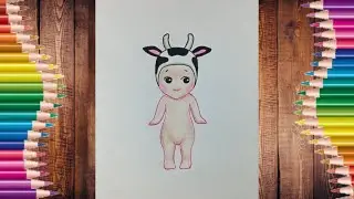 Dibujo a SONNY ANGEL vaca Facil | Dibujos De Kpop