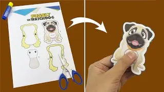 Pugsly the Paper Watchdog Puppet! 🐶 | Easy Kids Craft Tutorial | Paper Parrot Press