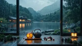 🎵 Rainy Forest Blues | Smooth Chill Ambience & Gentle Rain Sounds 🌧️