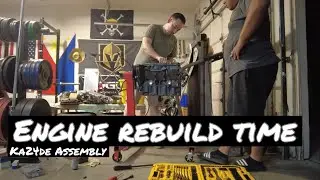 engine rebuild time (ka24de)