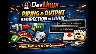 How to Combine Multiple Commands & Save Ouput in Files - Piping, Output Redirection, and tee Command