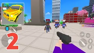 Gangs War Pixel Shooter Rp Game | Gameplay Walkthrough Part 2 - Fight With Police 👮 [Android, IOS]
