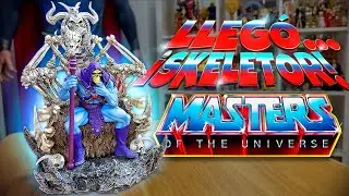 ¡El SKELETOR más impresionante! 💀 Tremenda estatua de IRON STUDIOS de Skeletor en trono