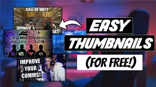 HOW TO MAKE GAMING THUMBNAILS FOR FREE! (2022)