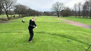 Teeing off on the 7th hole @gathurstgolfclub #gathurstgolfclub #jacobleggottgolf #pga #golflife