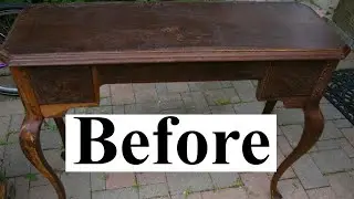 Thrift Flip:  Extreme Makeover of a French Provincial Console Table