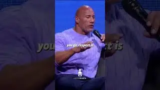 Dwayne Johnstone sharing his fathers advice on earning respect👊💫#motivation #dwaynejohnson #growth