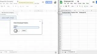 Google Sheets - Adding to the User Interface and Cross Referencing