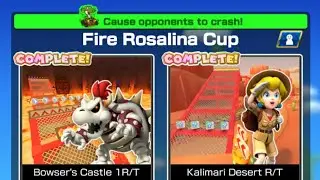 Геймплей Mario Kart Tour ~ Кубок Огненной Розалины