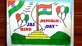Easy Republic Day Drawing l Wow Super Republic Day Drawing l Drawing Art 