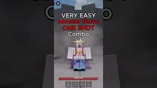 Easy ONE SHOT MONSTER GAROU Combo in THE STRONGEST BATTLEGROUNDS #thestrongestbattlegrounds #roblox