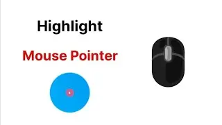 Laptop Mouse Pointer Ko Highlight Kaise Kare # How to highlight mouse pointer...!!!
