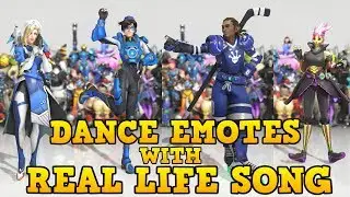 ❤ ALL 2017 DANCE EMOTES WITH SONGS THAT SYNCED (Mostly) | Overwatch: Anniversary ❤