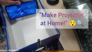 Magnifying Glass से DIY Projector | Mobile Projector at Home