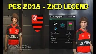 PES 2018 - ZICO LEGEND OFICIAL KONAMI DLC 2.0